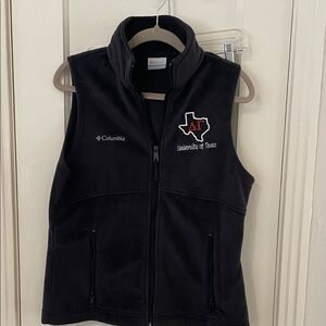 Columbia Black Fleece Vest with Texas DG Logo